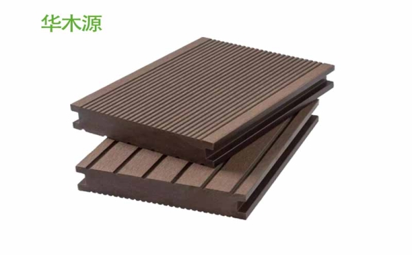 華木源塑木地板140×30實心淺啡色